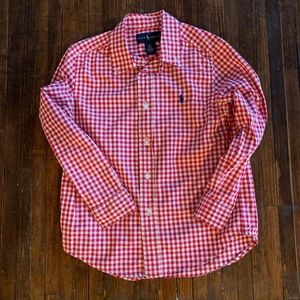 Ralph Lauren Boys’ Red Gingham Shirt